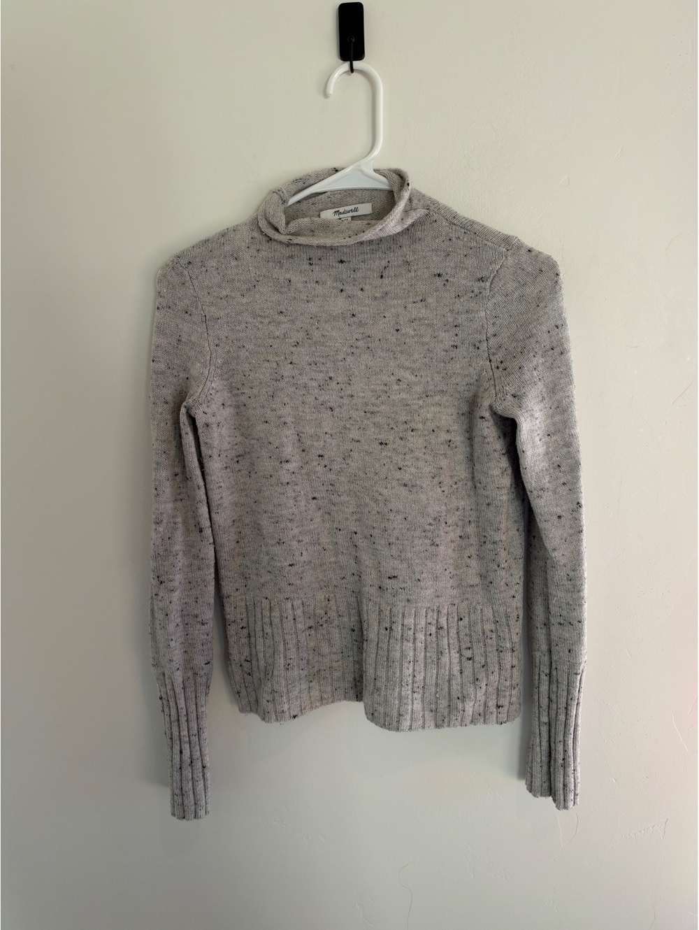 Madewell Gray Speckled Turtleneck Sweater Women’s XS